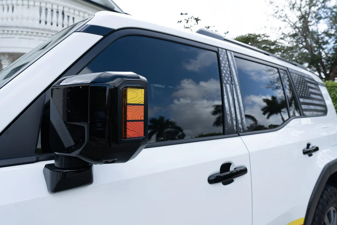 Heritage Retro TRD Style Mirror Stripes - 2024+ Land Cruiser / GX 550