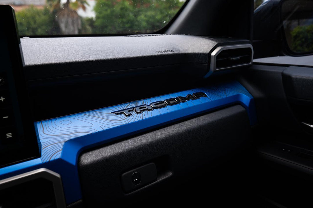 3 Piece Topographic Map Dash Overlays - 2024+ Tacoma