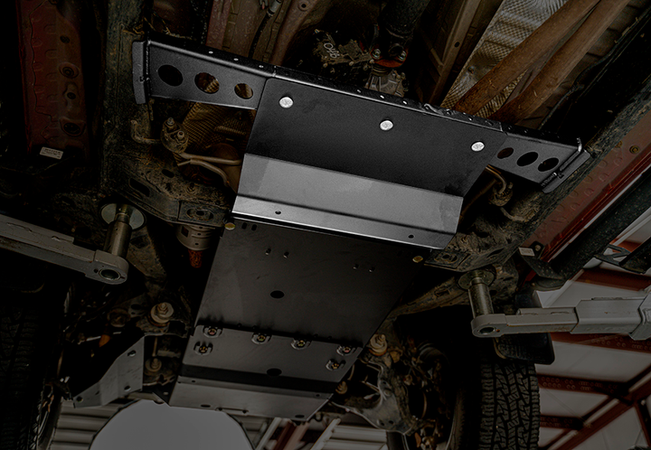 Cali Raised LED Transfer Case Skid Plate for Tacoma (2016-2023)