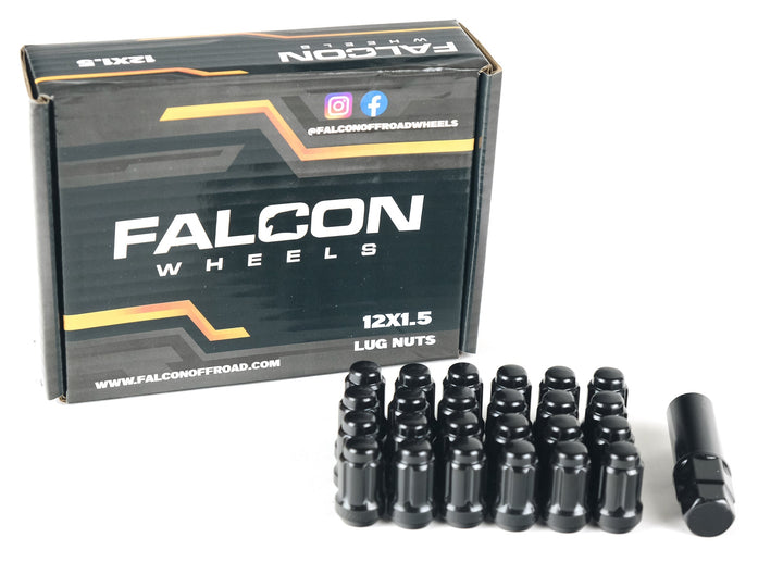 Falcon Off-Road Wheels M12x1.5 Spline Lug Nut W/Key 24pc