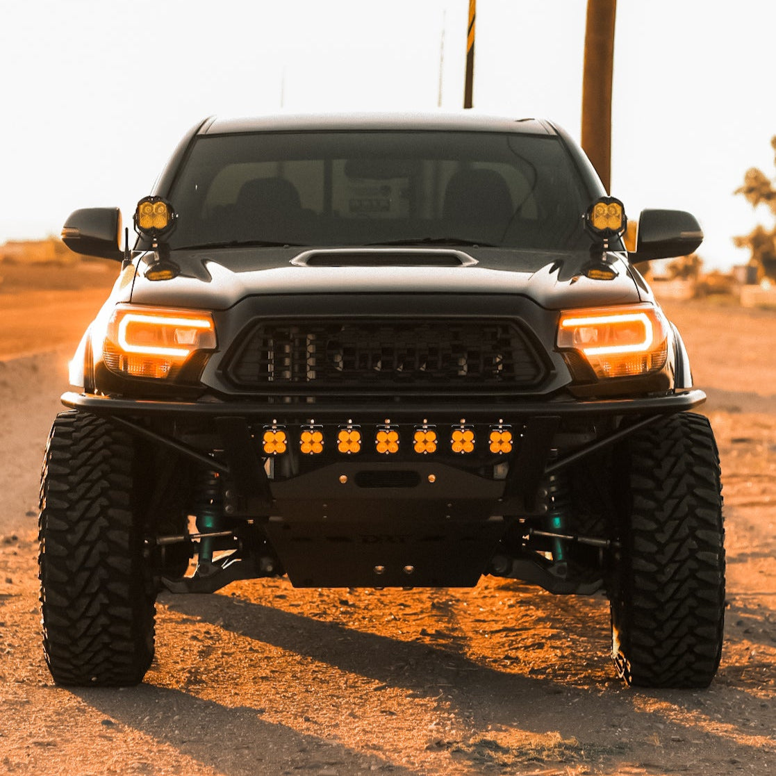 DRT Fabrication Crossmember Delete Front Bumper for Tacoma (2012-2015)