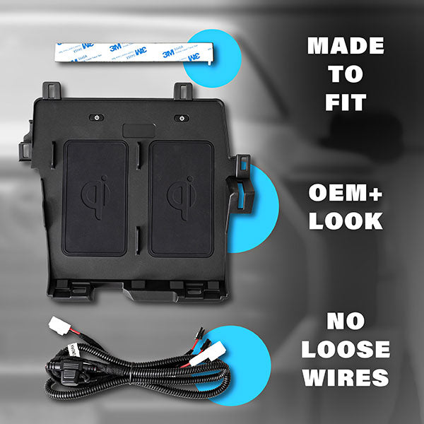 Beat-Sonic Dual Wireless Phone Charger  - NSV for Tundra (2022+) & Sequoia (2023+)