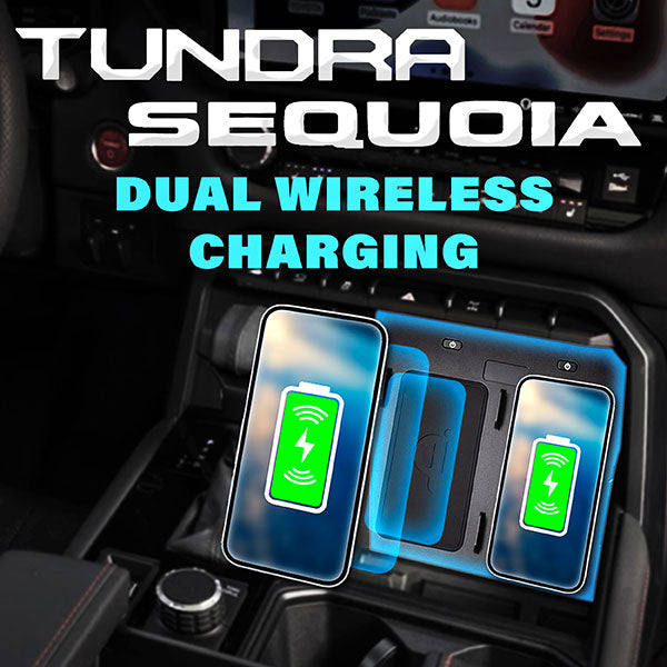 Beat-Sonic Dual Wireless Phone Charger  - NSV for Tundra (2022+) & Sequoia (2023+)