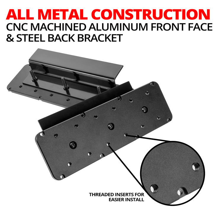 Fast AMPS Dash Bracket With 20LITE Phone & Midland Magnetic CB Radio Mic Mounts | 2009-2025 Ford E-Series (SCRATCH AND DENT ONLY)