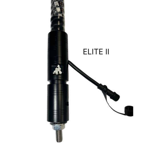 2' LED Whip Elite HD Single Whip Magnetic Mount