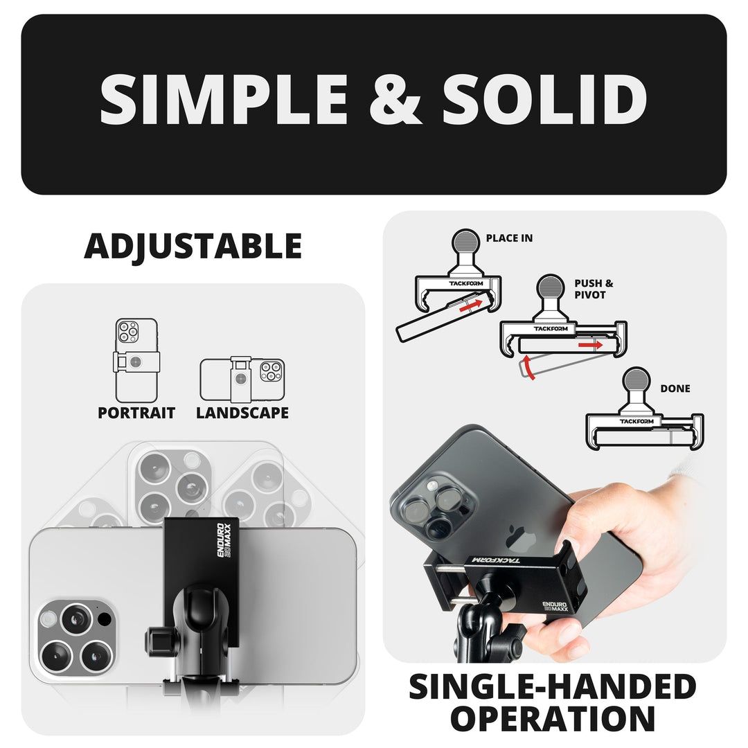 2024+ Toyota Tacoma (8" Screen ONLY) & 2025+ Toyota 4Runner LINK™ Dash Clip with 20LITE Universal Phone Holder