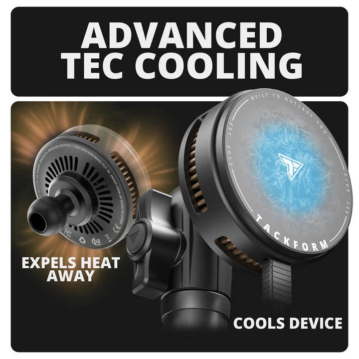 Tackform Qi2.2/MagSafe Charging & Cooling Phone Holder  | Slim Track Base | 2" DuraLock Arm