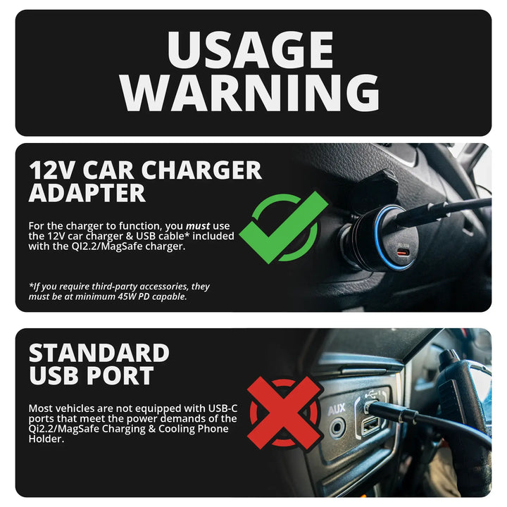 Tackform LINK™ Dash Clip with Qi2.2/MagSafe Charging & Cooling Phone Holder for Tacoma (2024+)  (8" & 14" Screen) & 4Runner (2025+)