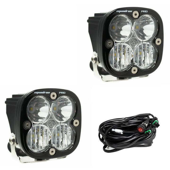 Baja 686 Industries LLC Led vent cover (ASA Matte Black) + Baja Designs Squadron PRO for Tundra (2022+)