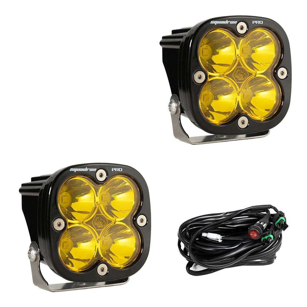 Baja 686 Industries LLC Led vent cover (ASA Matte Black) + Baja Designs Squadron PRO for Tundra (2022+)