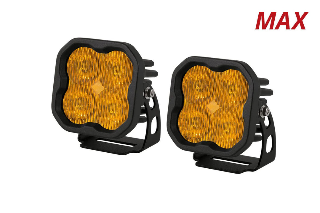 Baja 686 Industries LLC DD SS3 Led vent cover (Matte Black) + DD SS3 MAX Led Pod pair for Tacoma (2024+)