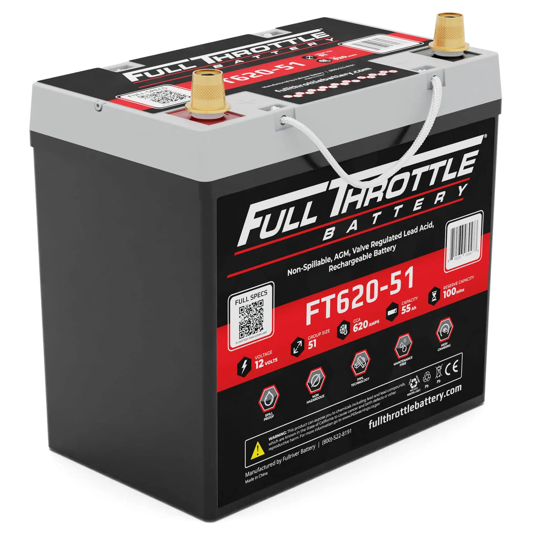 Full Throttle FT620-51 AGM battery