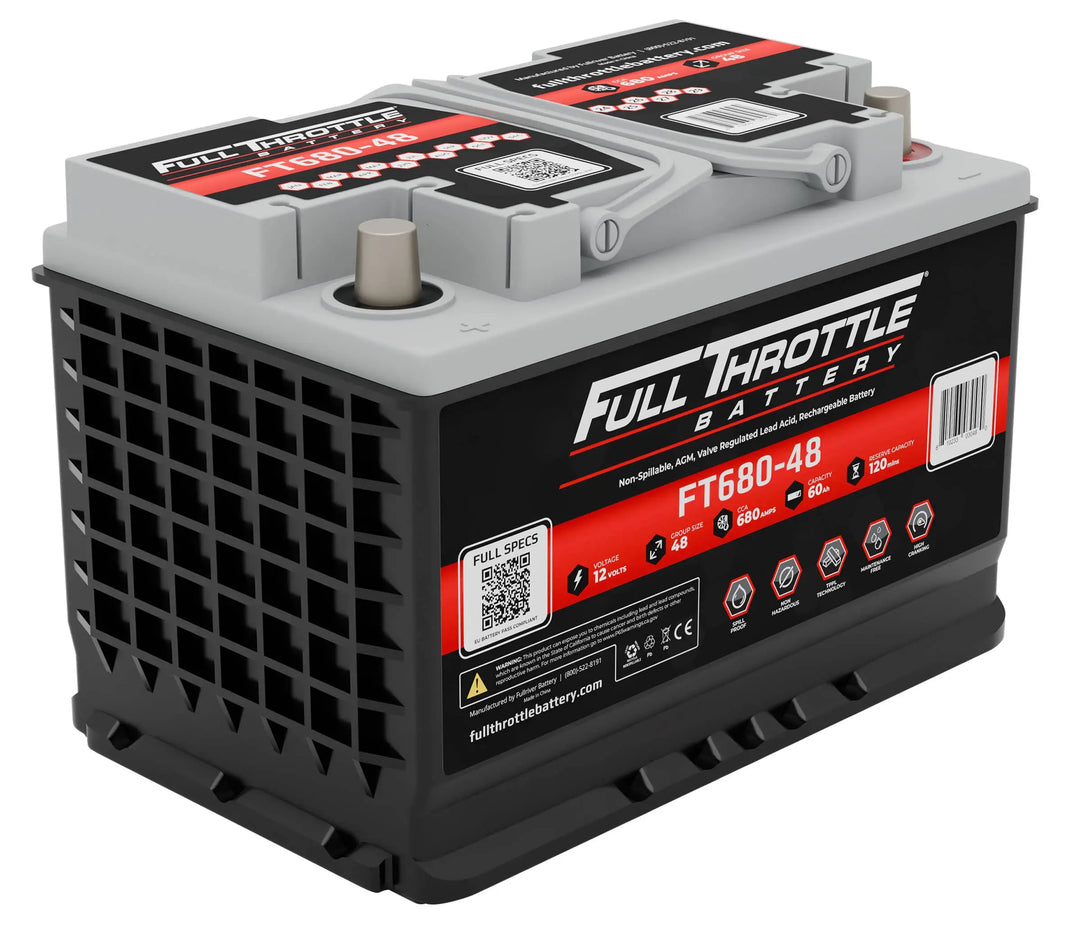 Full Throttle FT680-48 AGM battery