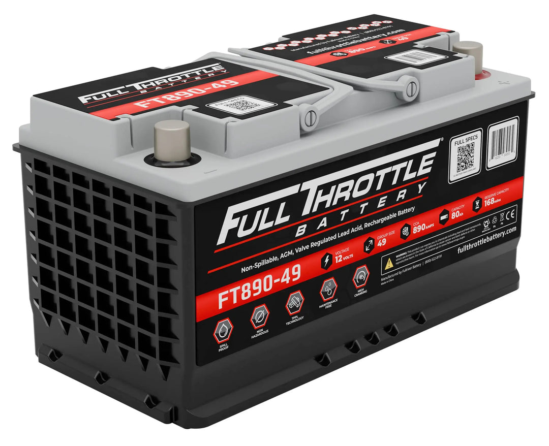 Full Throttle FT890-49 AGM battery