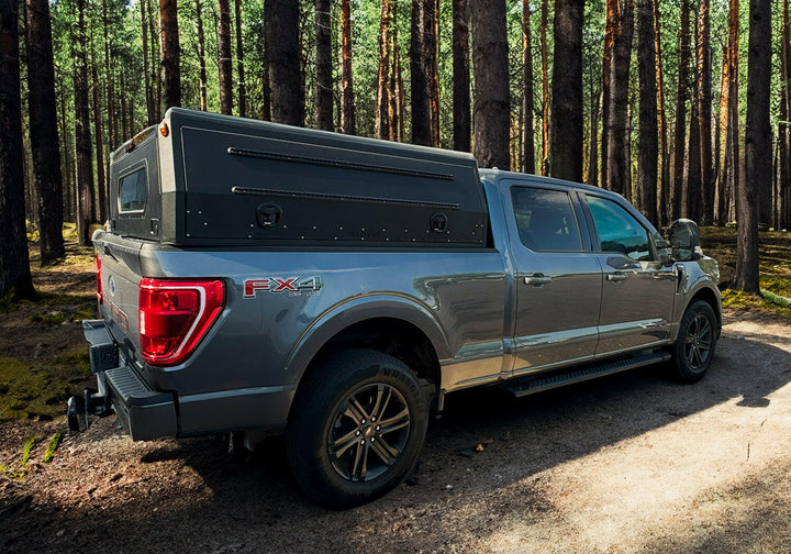 Gull Wing Truck Cap Topper & Overland Camper Shell for Work, Camping & Off-Road | Dirtbox Overland
