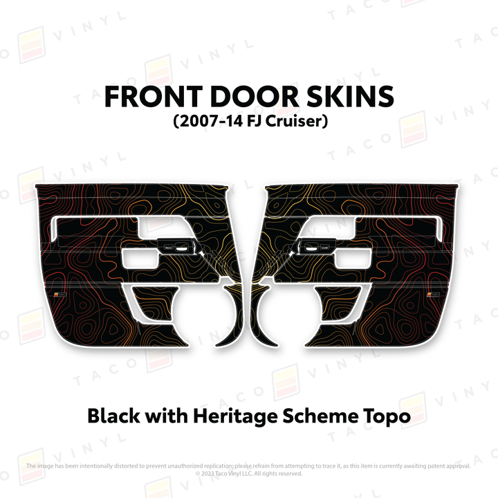 Taco Vinyl Door Skins for FJ Cruiser (2007-2014)