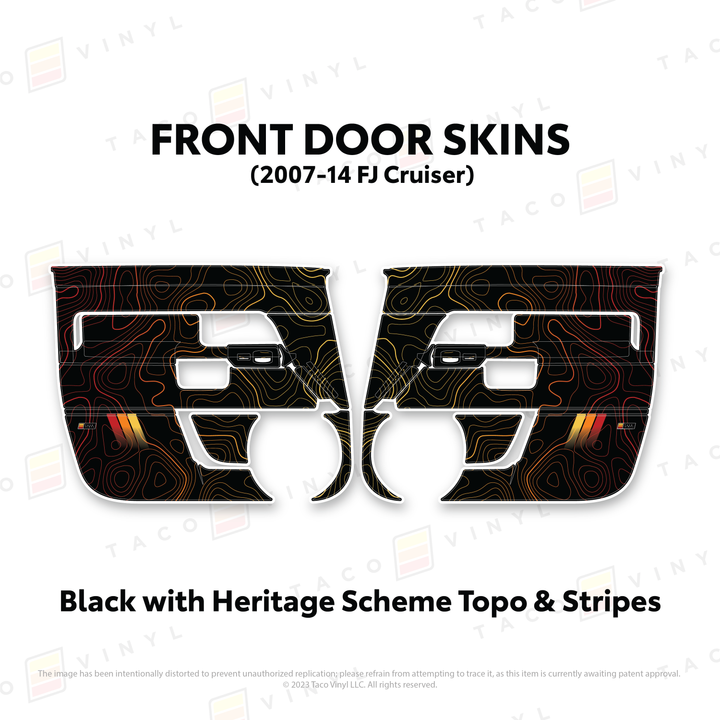 Taco Vinyl Door Skins for FJ Cruiser (2007-2014)