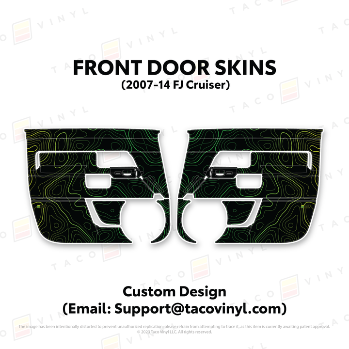 Taco Vinyl Door Skins for FJ Cruiser (2007-2014)