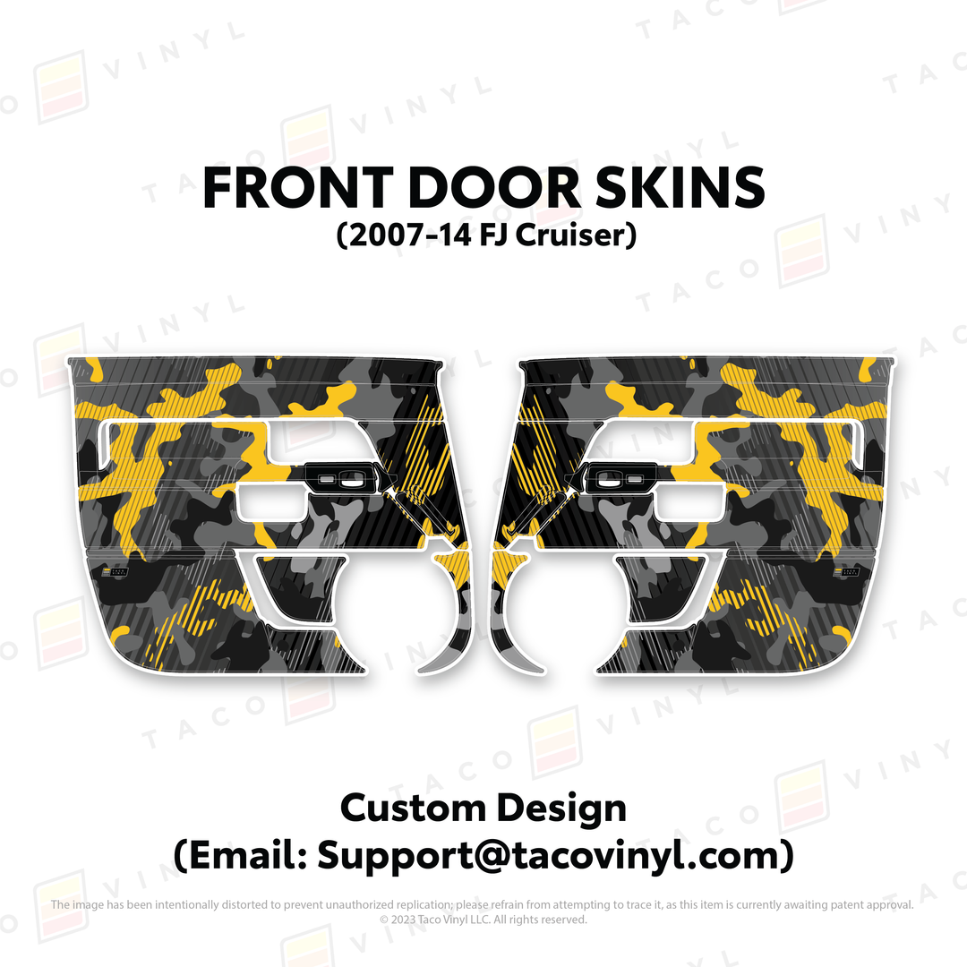Taco Vinyl Door Skins for FJ Cruiser (2007-2014)