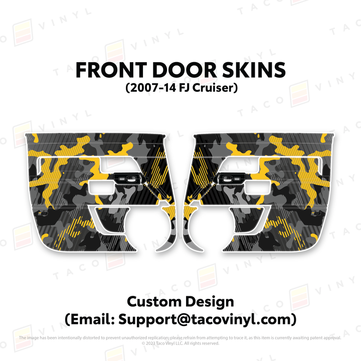 Taco Vinyl Door Skins for FJ Cruiser (2007-2014)