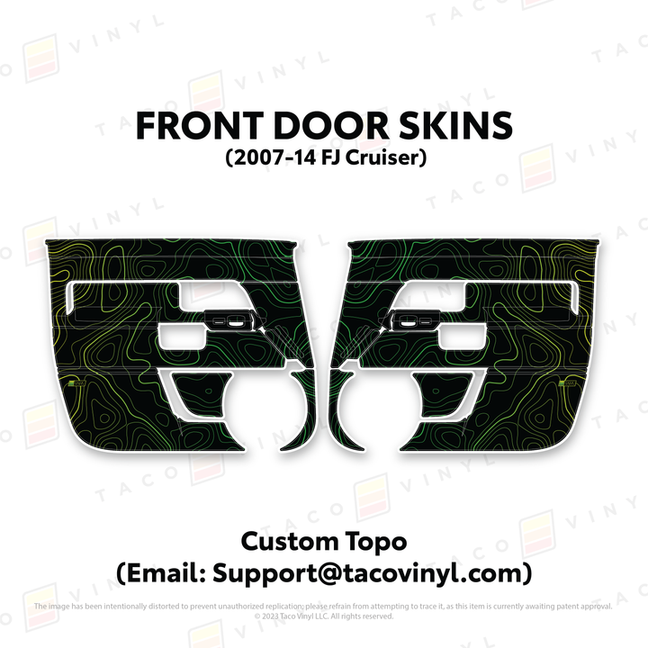 Taco Vinyl Door Skins for FJ Cruiser (2007-2014)