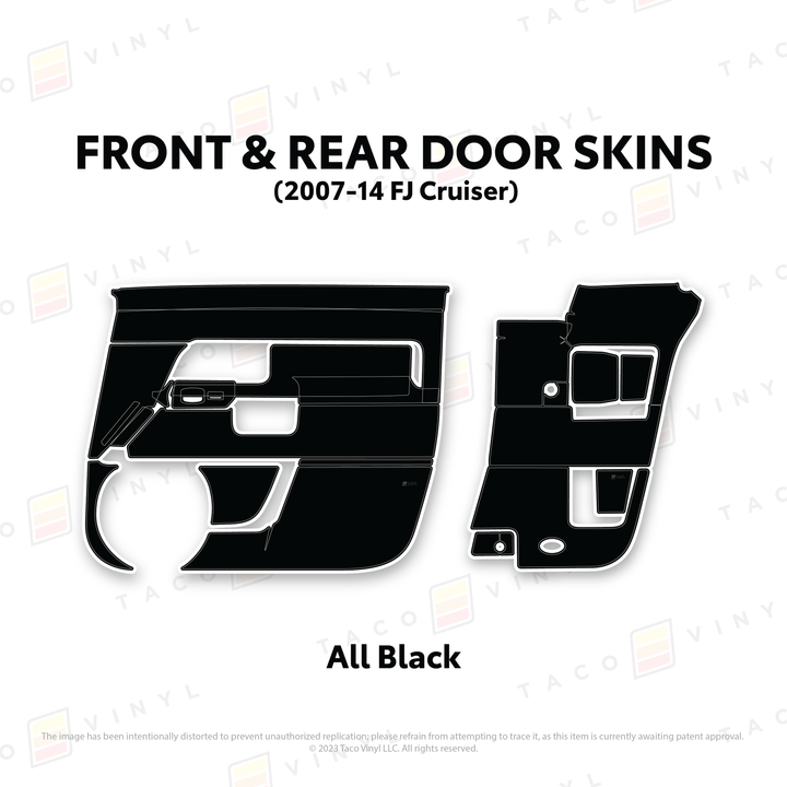 Taco Vinyl Door Skins for FJ Cruiser (2007-2014)