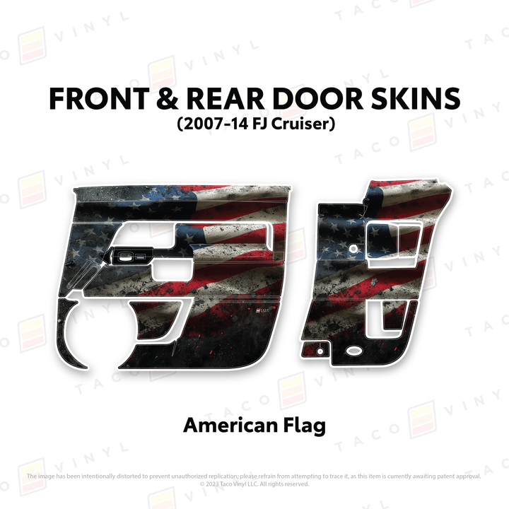Taco Vinyl Door Skins for FJ Cruiser (2007-2014)
