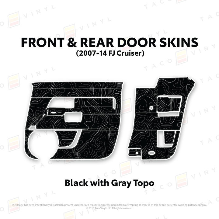 Taco Vinyl Door Skins for FJ Cruiser (2007-2014)
