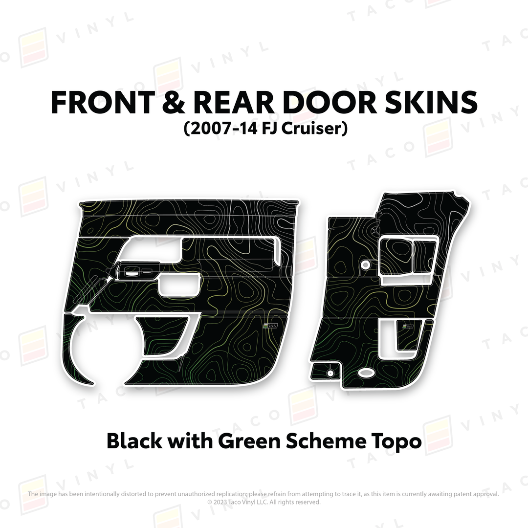 Taco Vinyl Door Skins for FJ Cruiser (2007-2014)