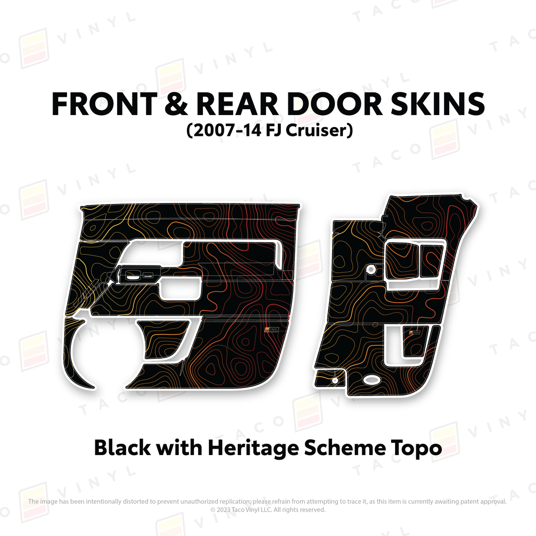 Taco Vinyl Door Skins for FJ Cruiser (2007-2014)