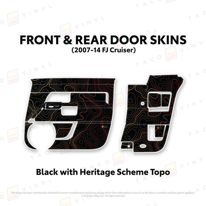 Taco Vinyl Door Skins for FJ Cruiser (2007-2014)