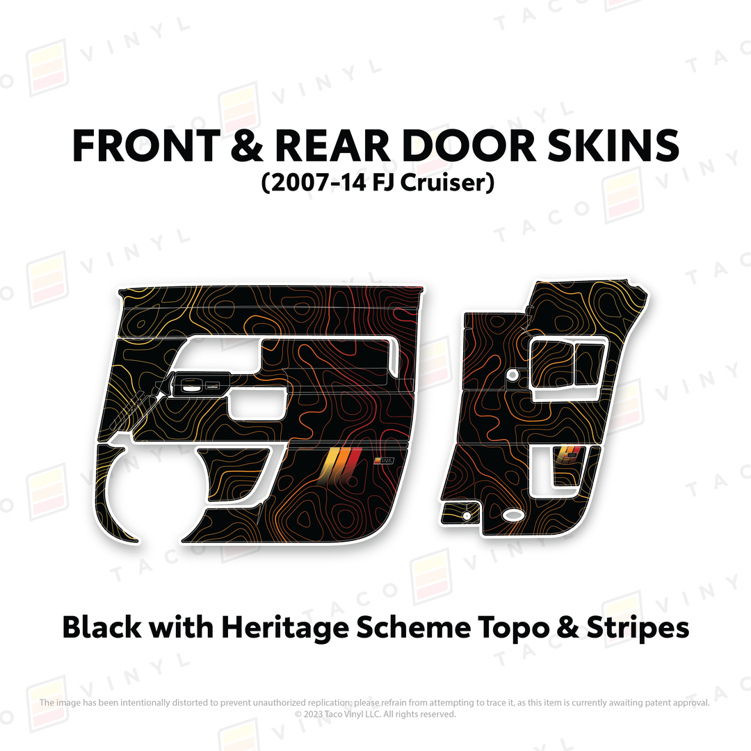 Taco Vinyl Door Skins for FJ Cruiser (2007-2014)