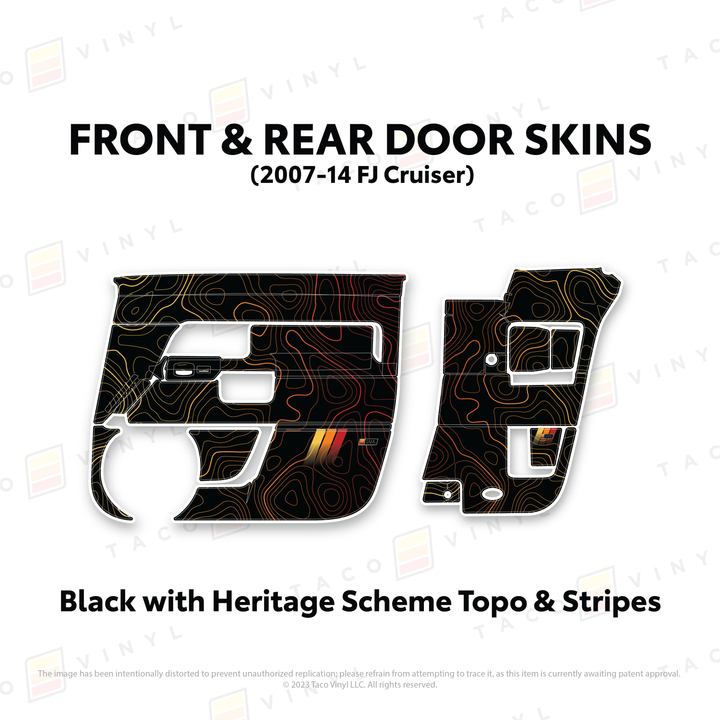 Taco Vinyl Door Skins for FJ Cruiser (2007-2014)