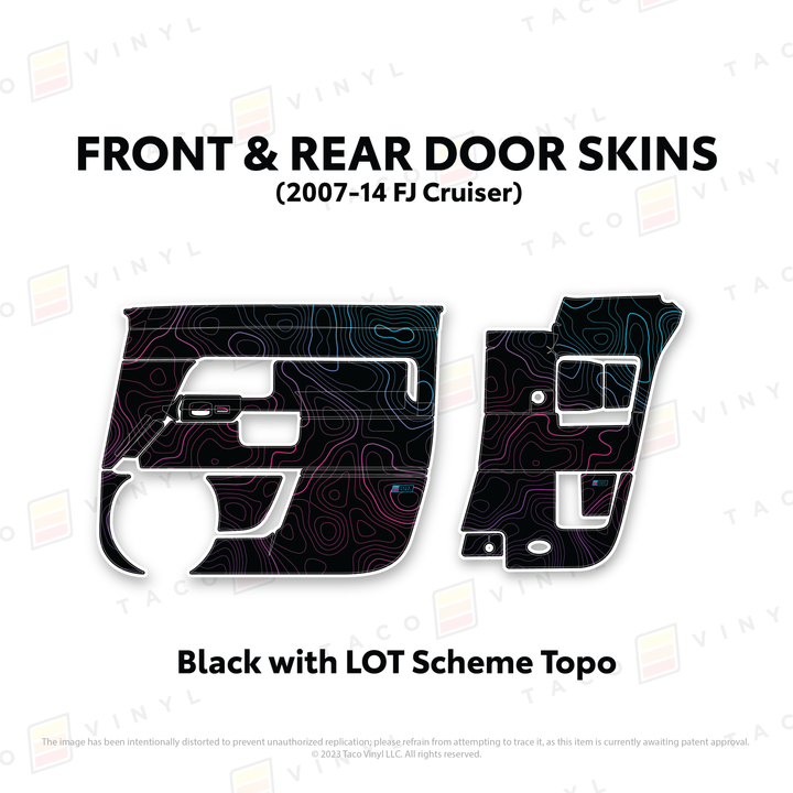 Taco Vinyl Door Skins for FJ Cruiser (2007-2014)