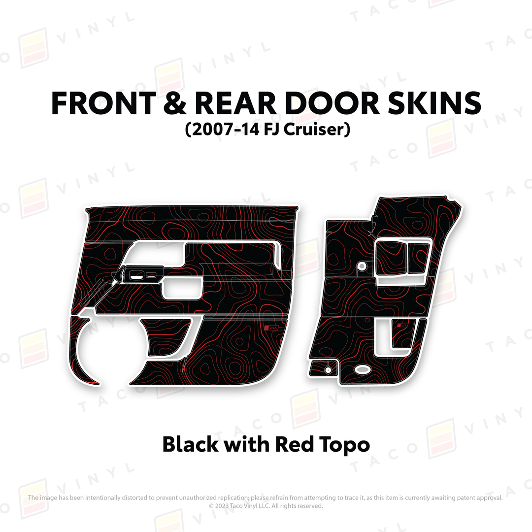 Taco Vinyl Door Skins for FJ Cruiser (2007-2014)