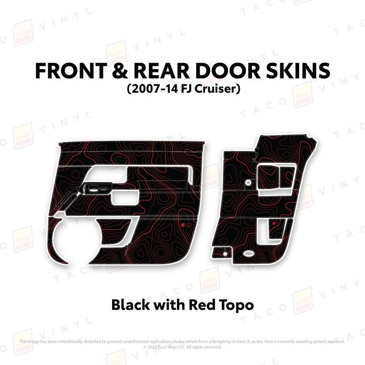 Taco Vinyl Door Skins for FJ Cruiser (2007-2014)