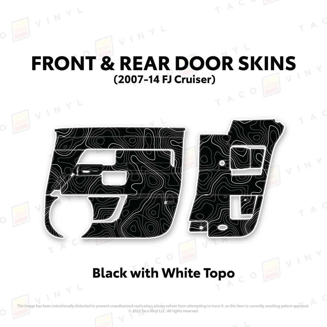 Taco Vinyl Door Skins for FJ Cruiser (2007-2014)