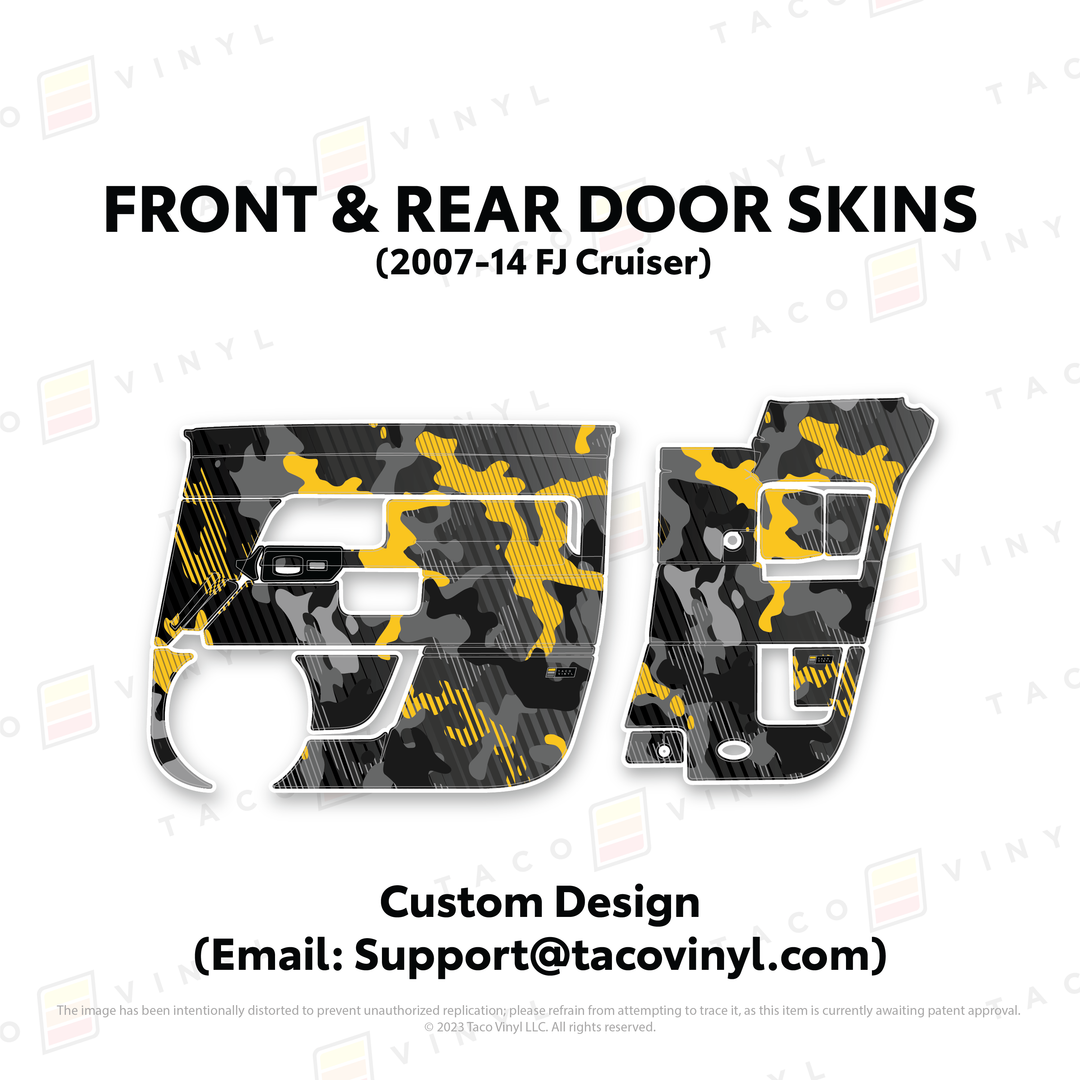 Taco Vinyl Door Skins for FJ Cruiser (2007-2014)