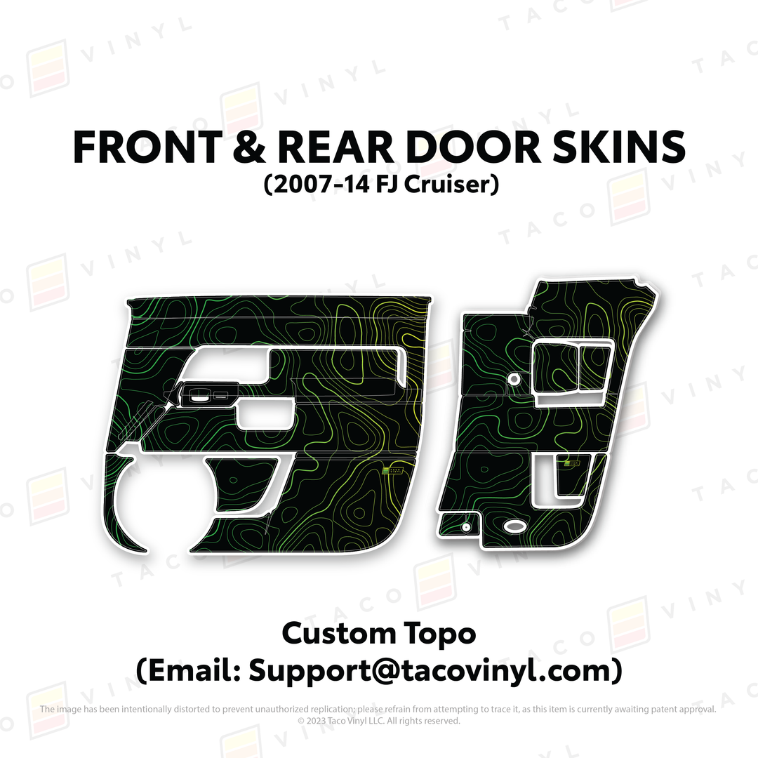 Taco Vinyl Door Skins for FJ Cruiser (2007-2014)