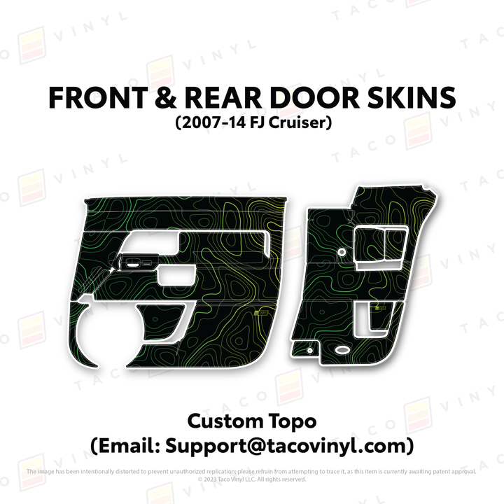 Taco Vinyl Door Skins for FJ Cruiser (2007-2014)