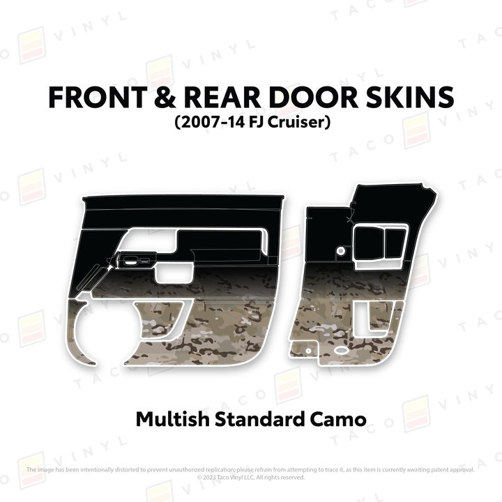 Taco Vinyl Door Skins for FJ Cruiser (2007-2014)
