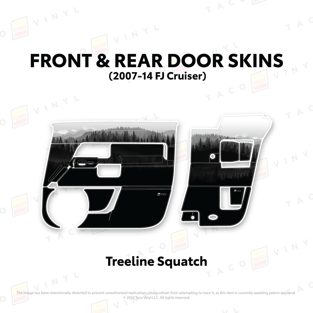 Taco Vinyl Door Skins for FJ Cruiser (2007-2014)