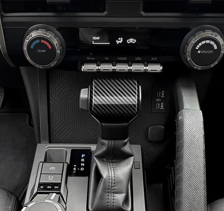 Yota Wolf Electroplated Carbon Fiber Gear Shift Knob Cover For Tacoma (2024+) & 4Runner (2025+)