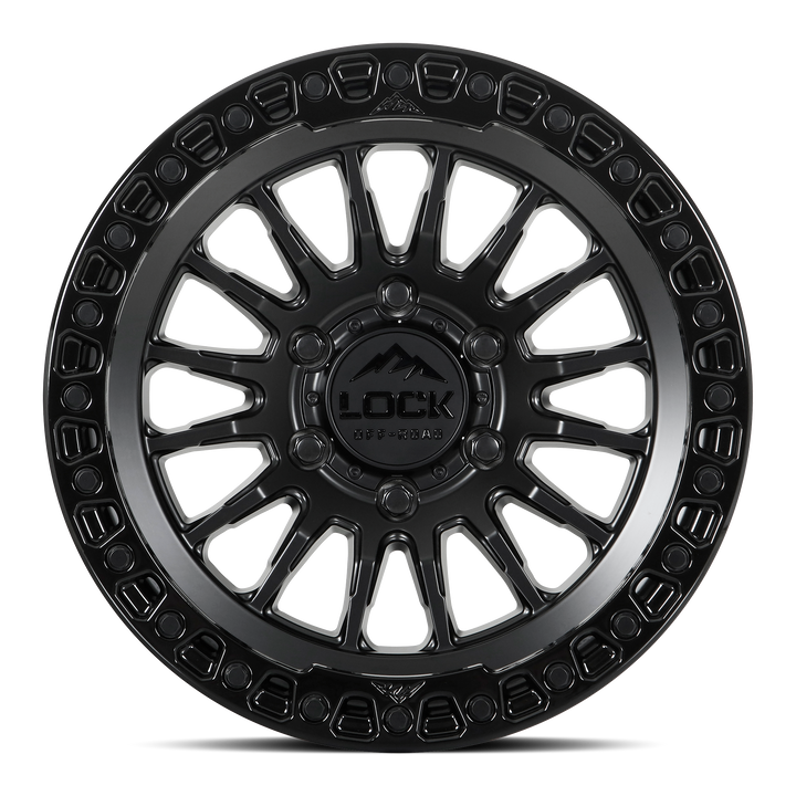 GRIT- MATTE BLACK W GLOSS BLACK RING