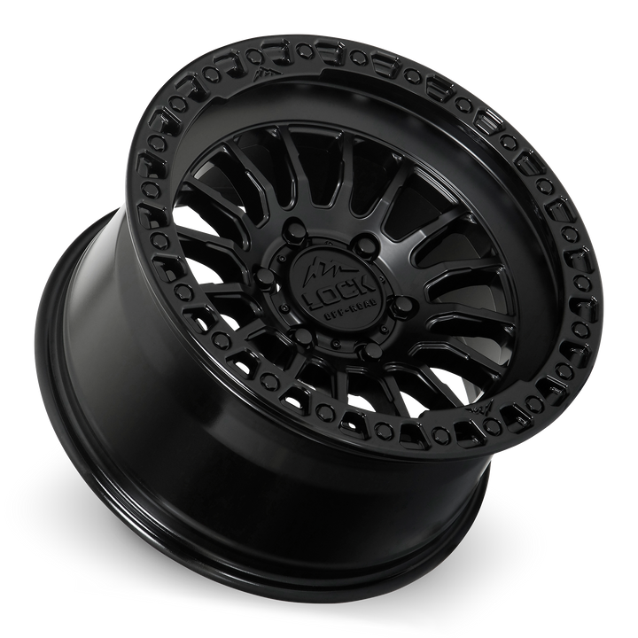 GRIT- MATTE BLACK W GLOSS BLACK RING