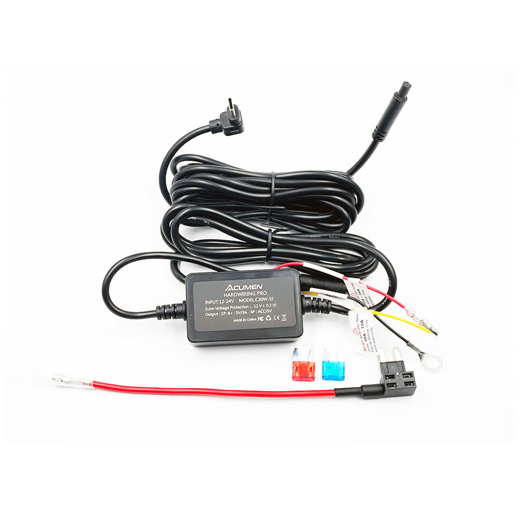 Acumen Camera Hardwire Kit with Type-C Plug