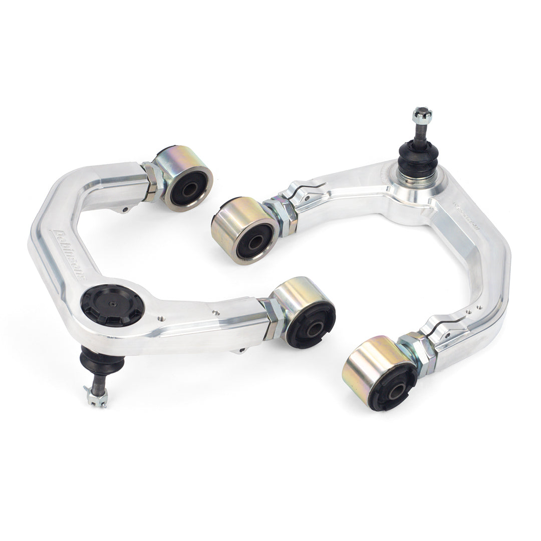 DOBINSON UCA PAIR BILLET ALUMINUM SERIES FOR TOYOTA 4TH GEN TACOMA, 6TH GEN 4RUNNER, LAND CRUISER 250 & 300 SERIES (WITH BALLJOINTS PRESSED) – UCA59-212K