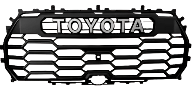OEM Toyota TRD Pro Heritage Grille + OEM TRD Pro Amber Marker Lights Kit For Tundra 2022-2026