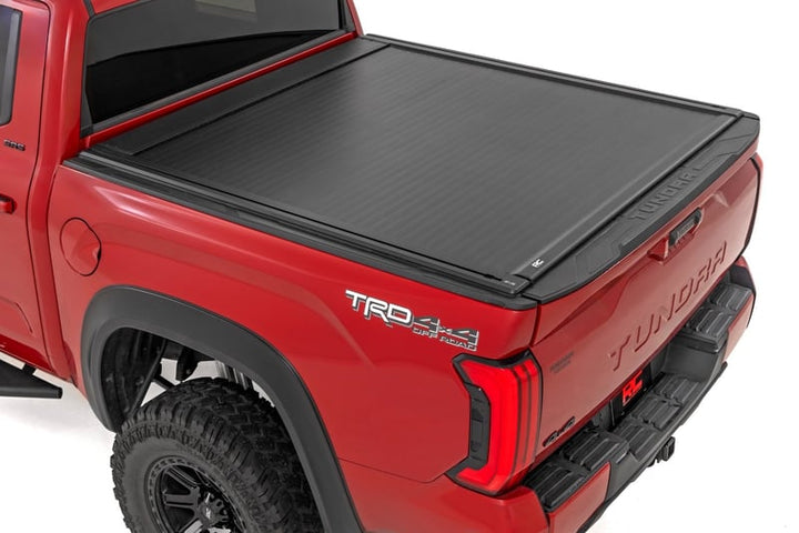 Rough Country Powered Retractable Bed Cover for 5'7" Bed | Toyota Tundra 2WD/4WD (2022-2026)