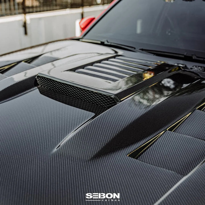 Seibon TS style Carbon Fiber Hood Tacoma (24+) &  4Runner (2025+)
